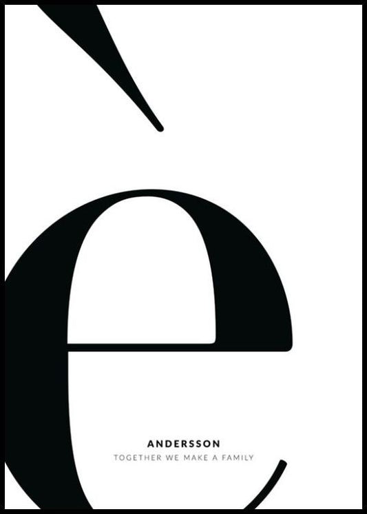 Letter È Personal Poster