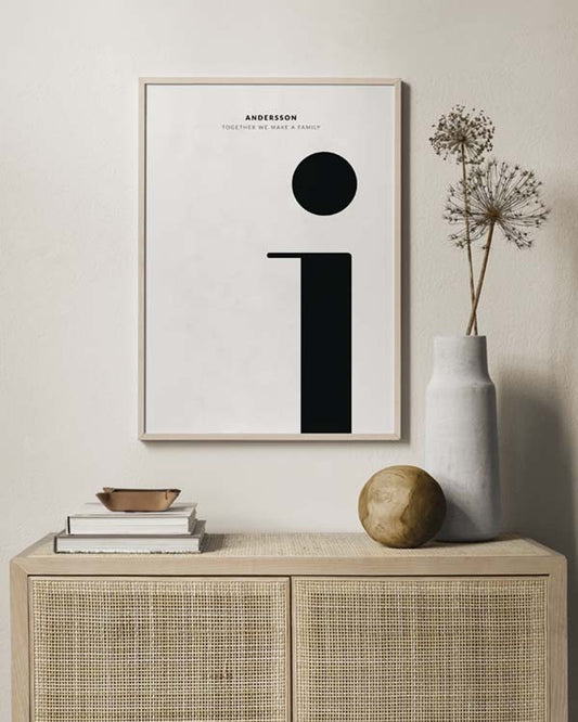 Letter I Personal Poster