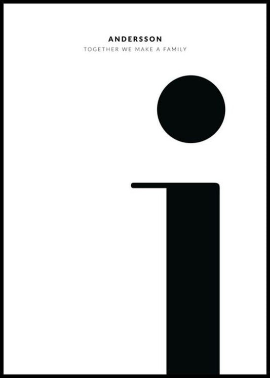 Letter I Personal Poster