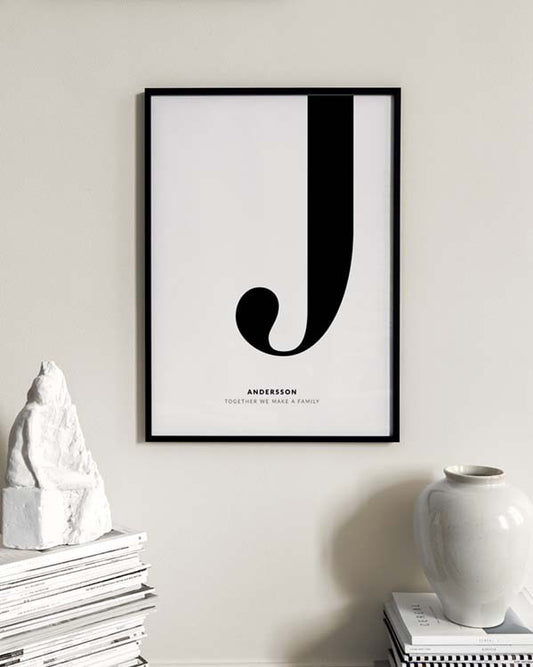 Letter J Personal Poster