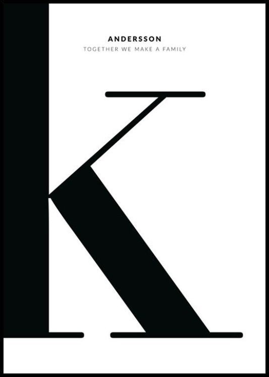 Letter K Personal Poster