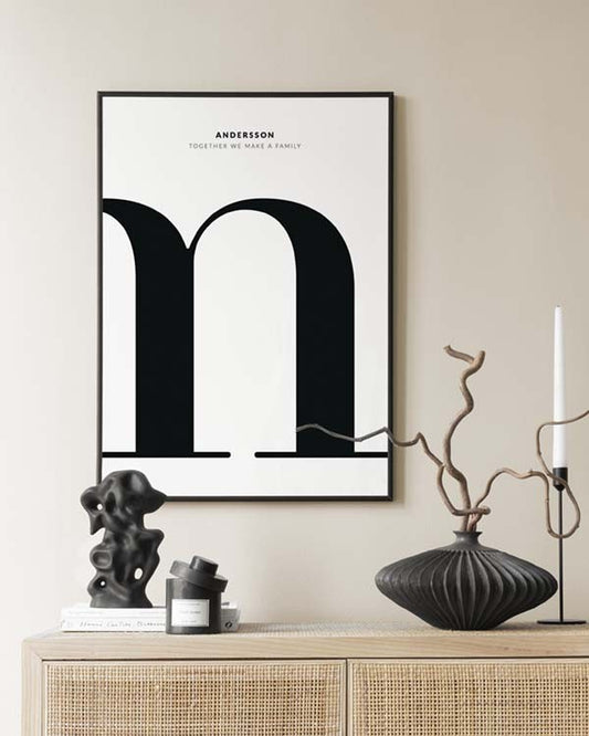 Letter M Personal Poster