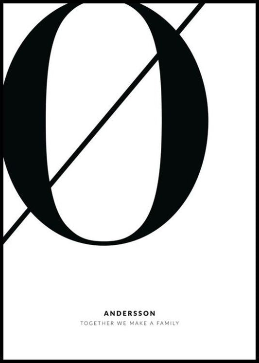 Letter Ø Personal Poster