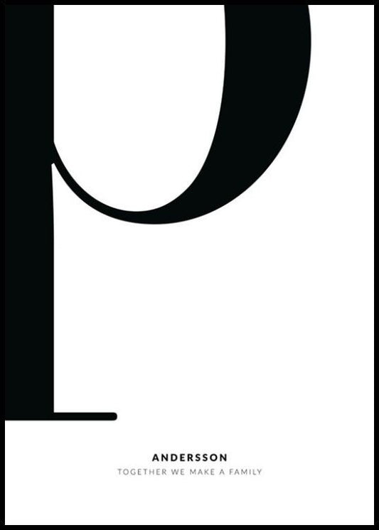 Letter P Personal Poster