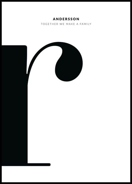 Letter R Personal Poster