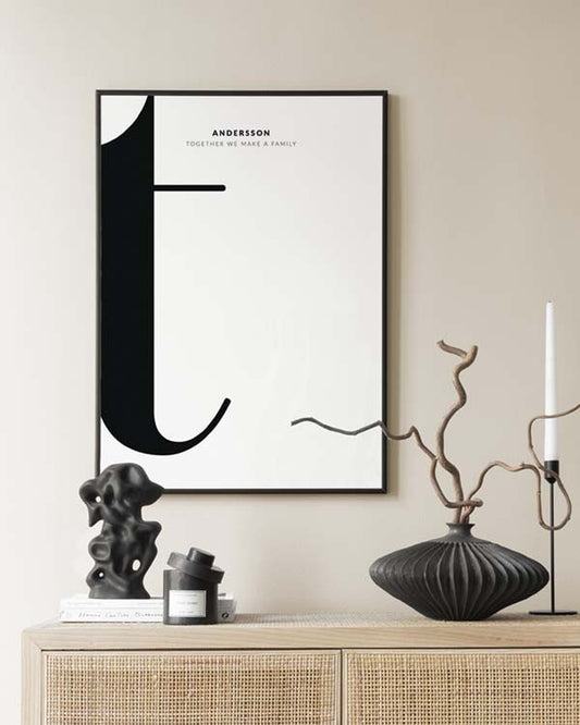 Letter T Personal Poster