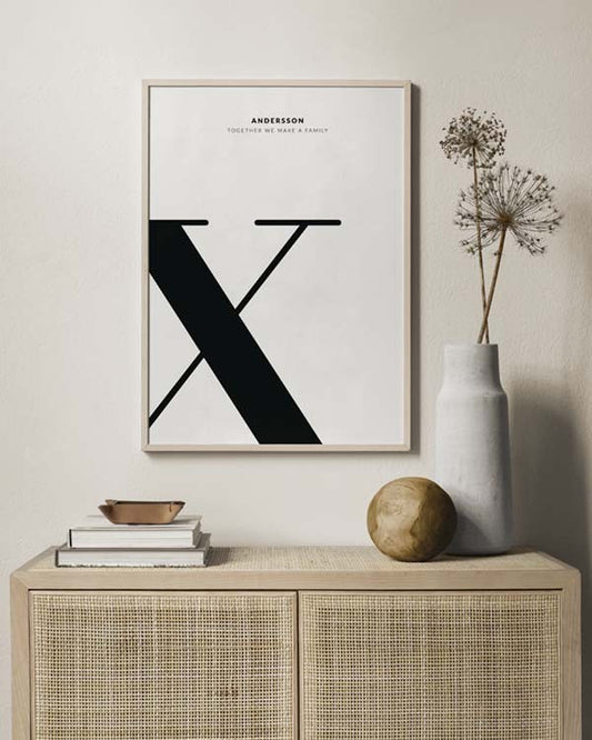 Letter X Personal Poster