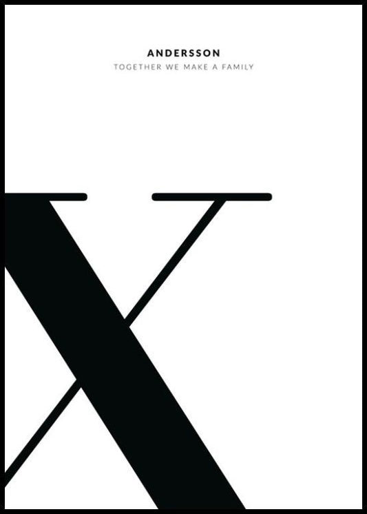 Letter X Personal Poster