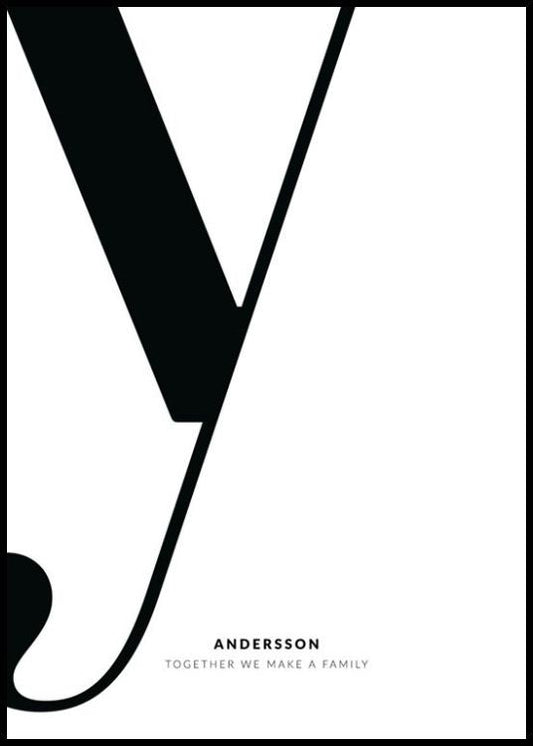Letter Y Personal Poster
