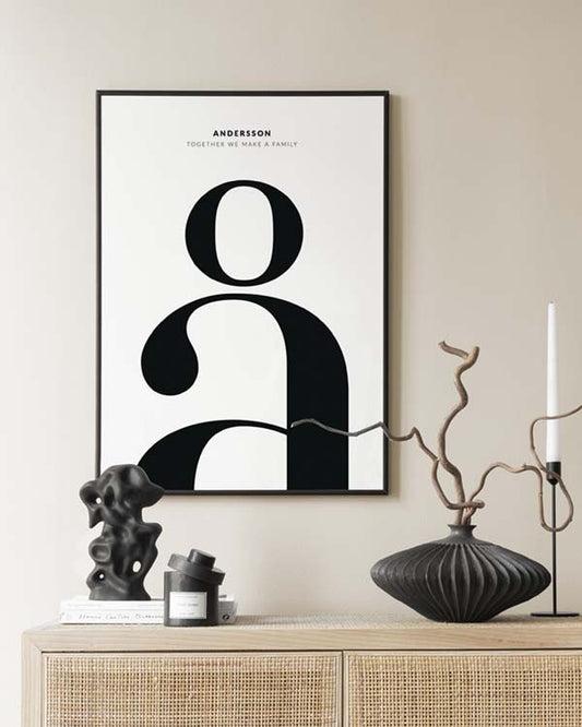 Letter Å Personal Poster