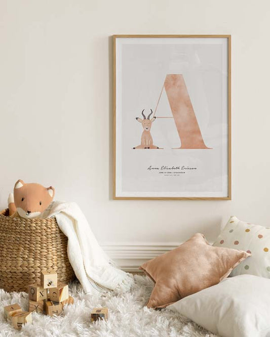 Kids Letter A Personal Poster