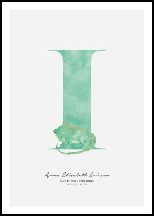 Kids Letter I Personal Poster