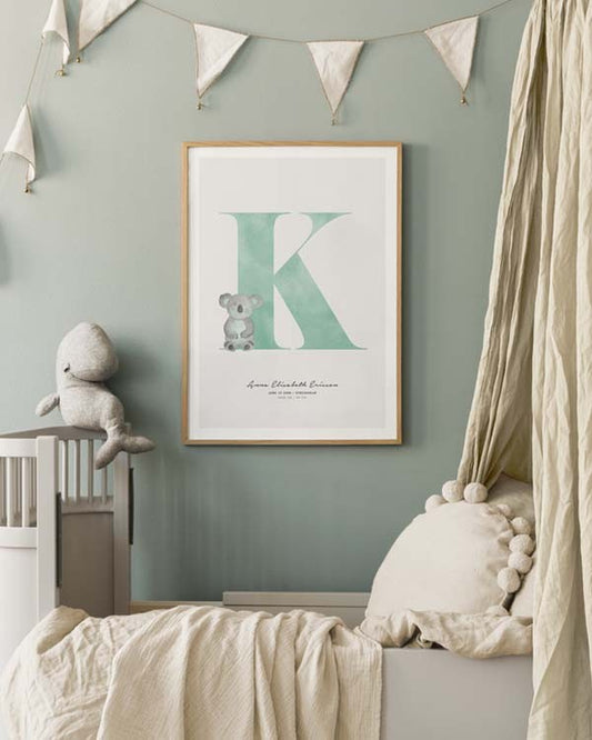 Kids Letter K Personal Poster