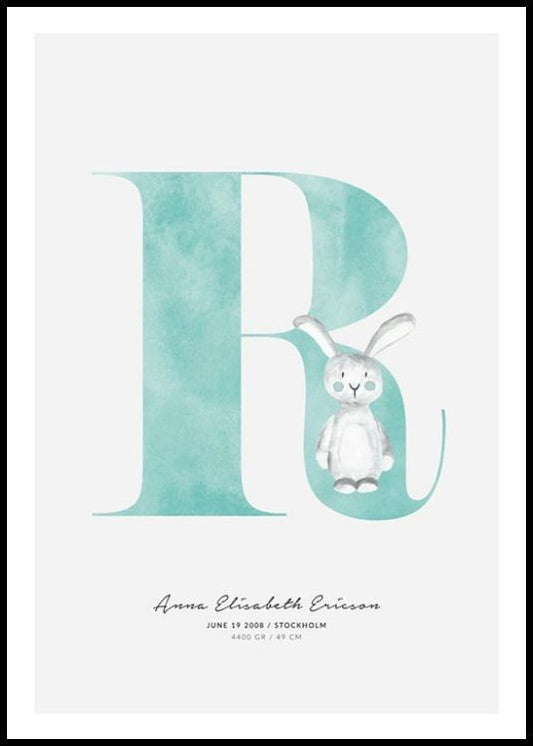 Kids Letter R Personal Poster