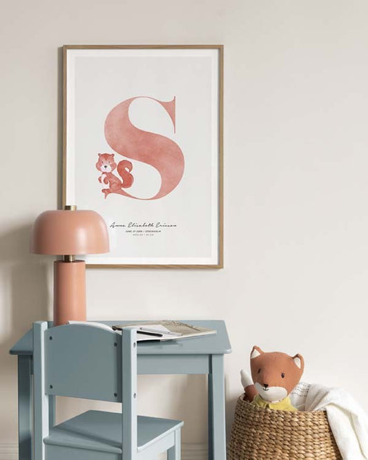 Kids Letter S Personal Poster