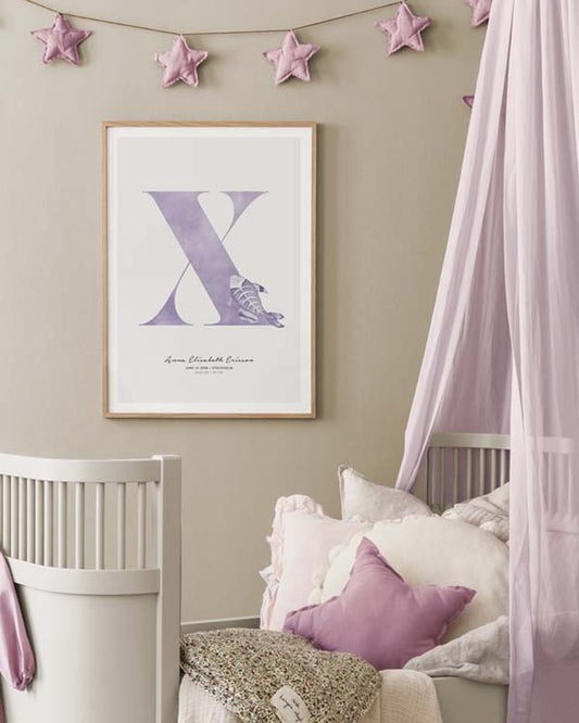 Kids Letter X Personal Poster