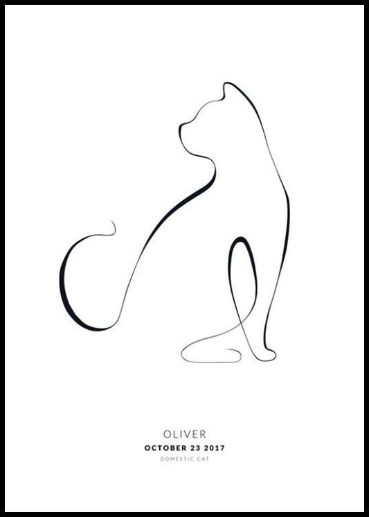 My Cat Domestic Cat Personal Poster