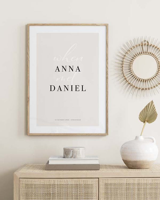 When They Met Personal Poster