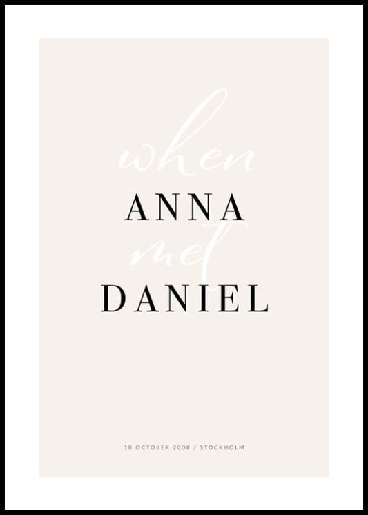 When They Met Personal Poster