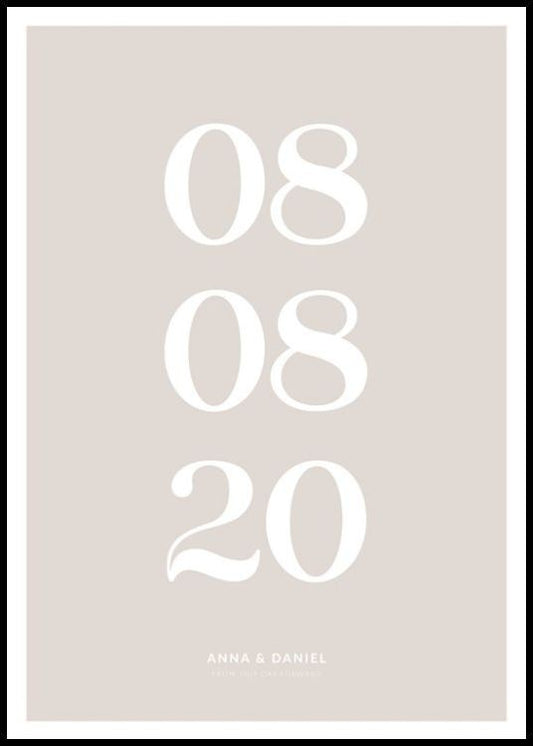 From This Day Forward Beige Personal Poster