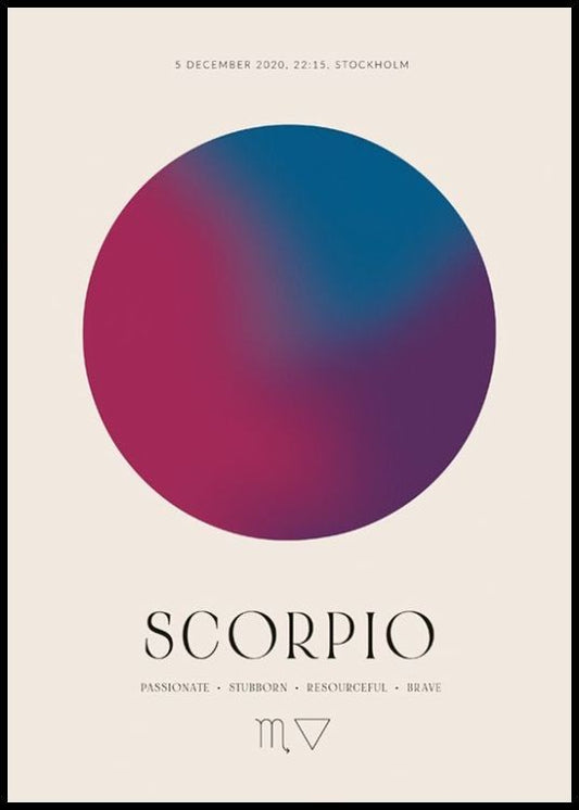 Aura Energy Scorpio Personal Poster