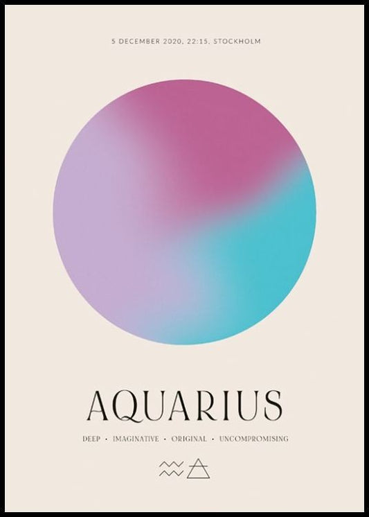 Aura Energy Aquarius Personal Poster