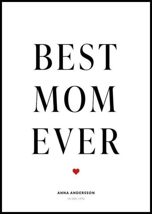 Best Mom Personal Poster