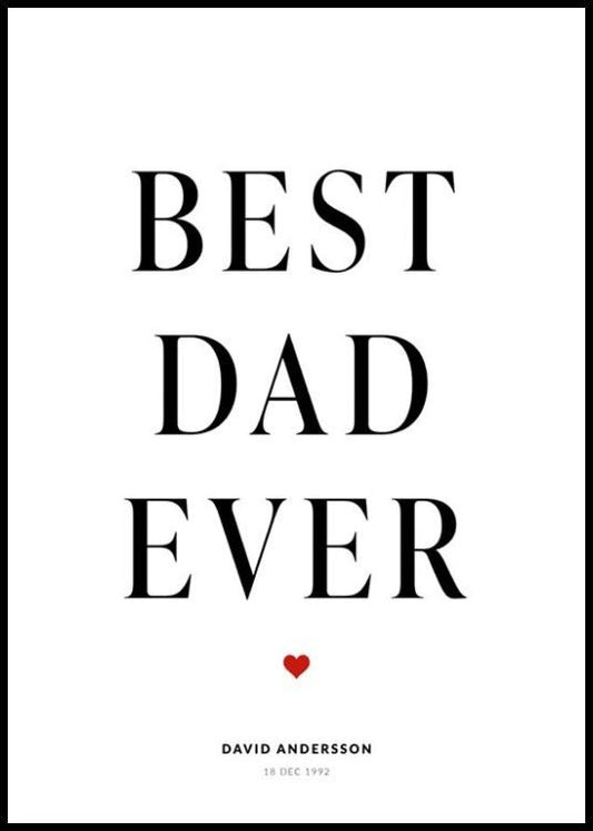 Best Dad Personal Poster