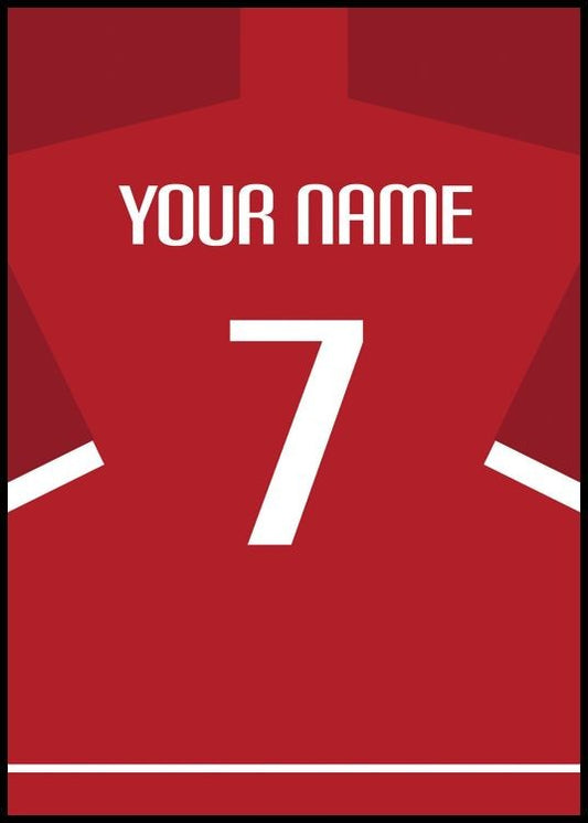 Football Shirt No1 Personal Poster