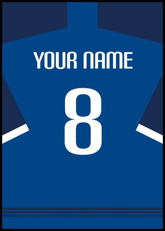 Football Shirt No8 Personal Poster