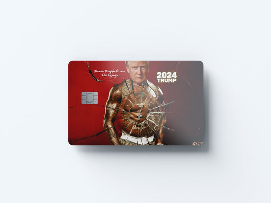 Watercolor president or die trying design | credit card sticker | small chip | credit card skin for nursery and home wall decor.
