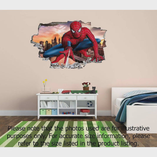 Spiderman Superhero Wall Art Stickers Mural Decal Kids Bedroom Decor
