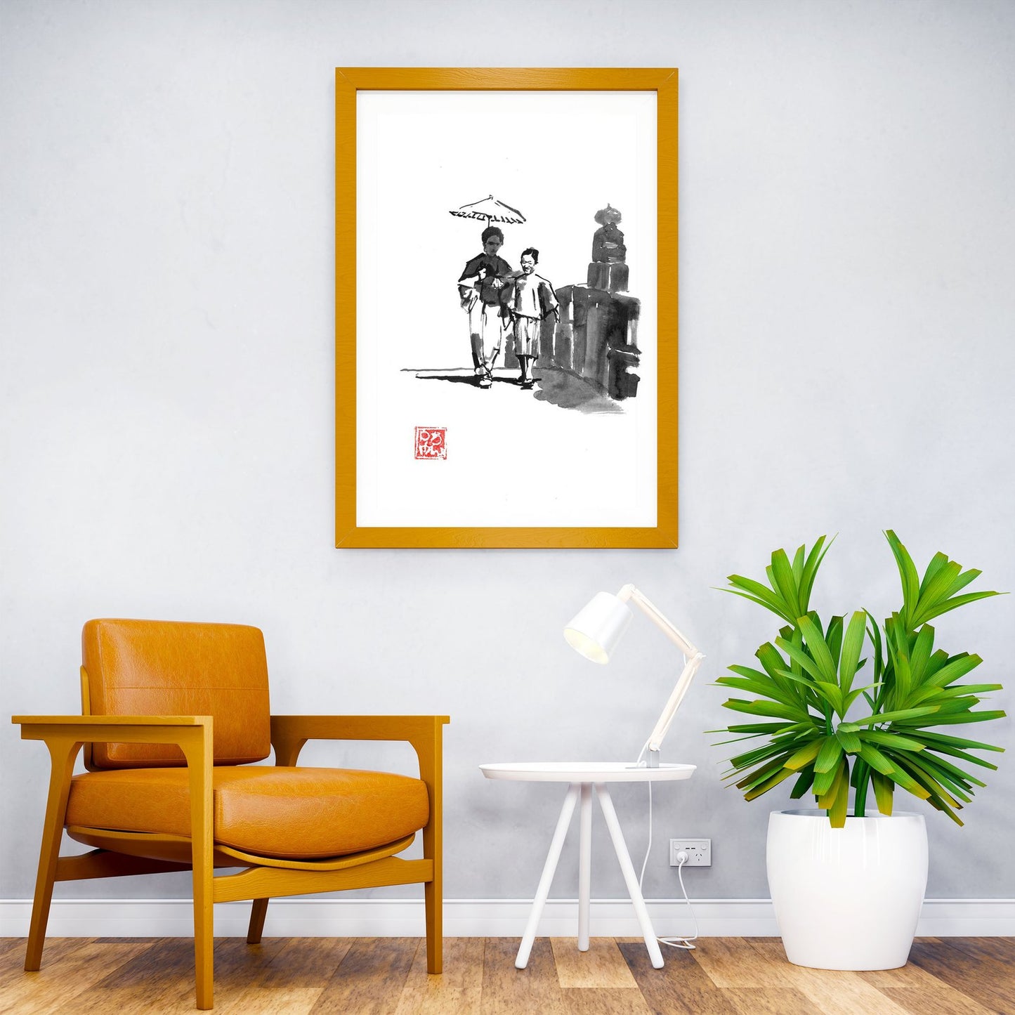 promenade a edo Asian Style Poster | Wall Art  for Home & Office | High-Quality Print