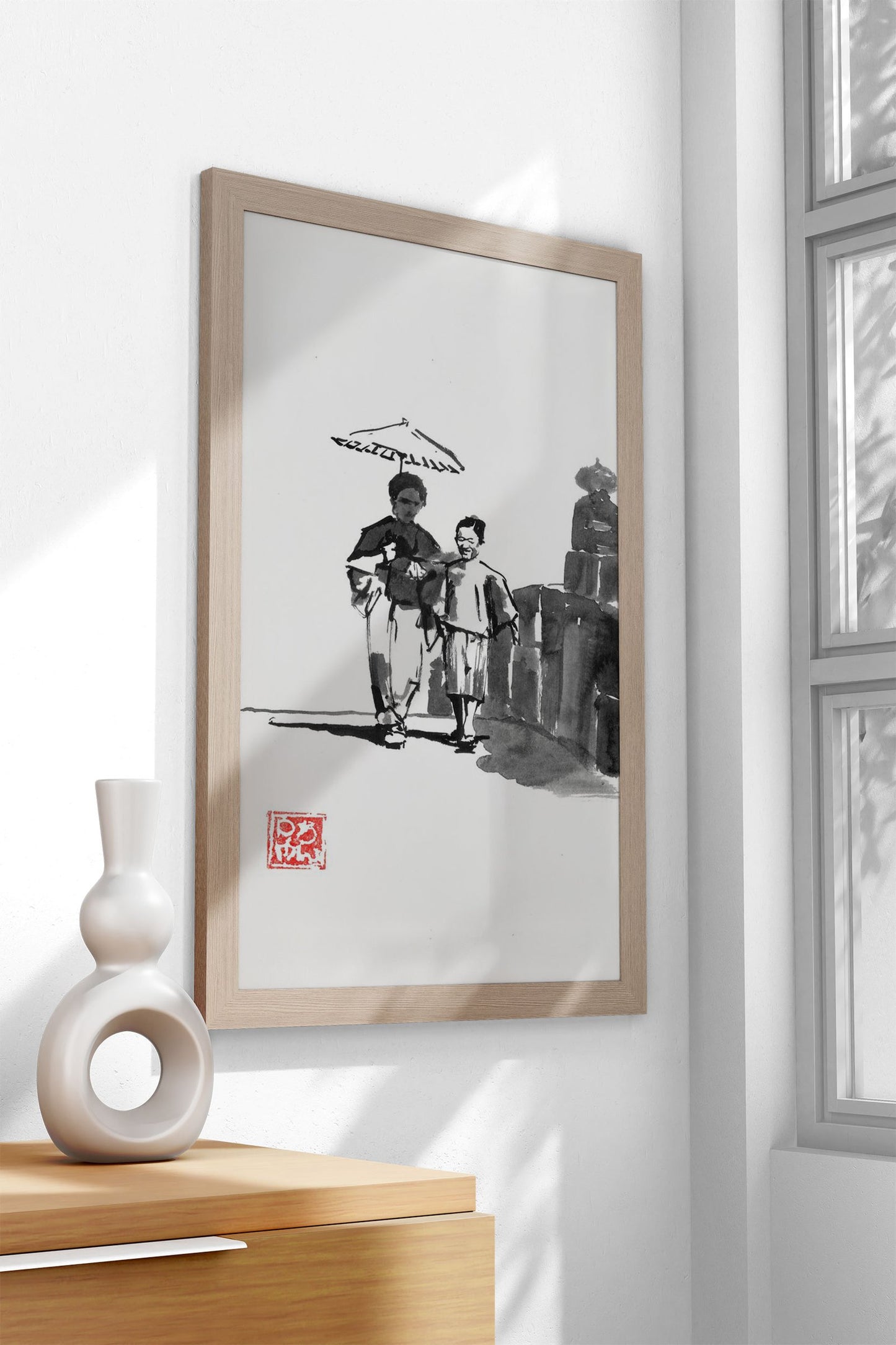 promenade a edo Asian Style Poster | Wall Art  for Home & Office | High-Quality Print