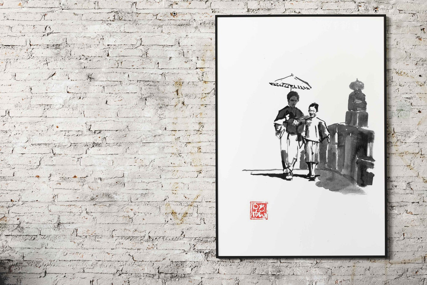 promenade a edo Asian Style Poster | Wall Art  for Home & Office | High-Quality Print