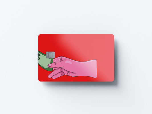 Watercolor promise cash right design | credit card sticker | small chip | credit card skin for nursery and home wall decor.
