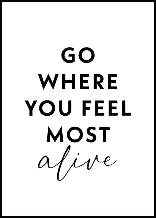 Watercolor most alive poster for nursery and home wall decor.