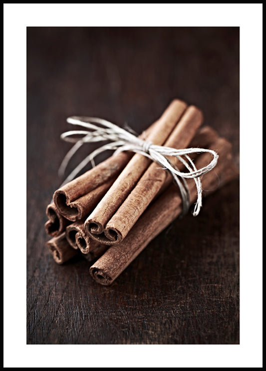 Watercolor cinnamon poster for nursery and home wall decor.
