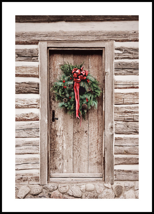 Door Wreath Poster