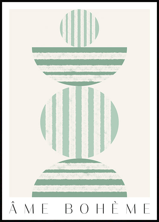 Watercolor ame boheme no2 for nursery and home wall decor.