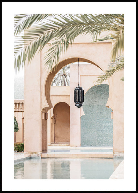 Watercolor marrakech dream poster for nursery and home wall decor.