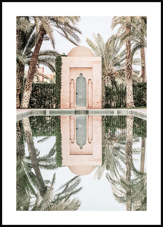 Watercolor secret paradise poster for nursery and home wall decor.