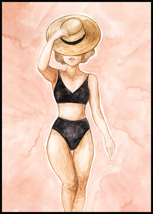 Watercolor Beach Poster