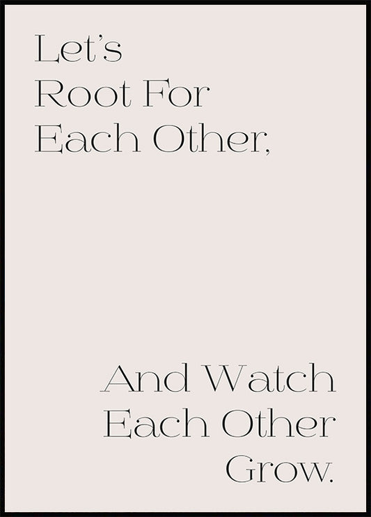 Grow Together Poster