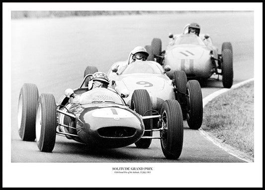 Watercolor grand prix vintage poster for nursery and home wall decor.
