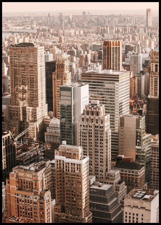 Watercolor classic new york view no2 poster for nursery and home wall decor.