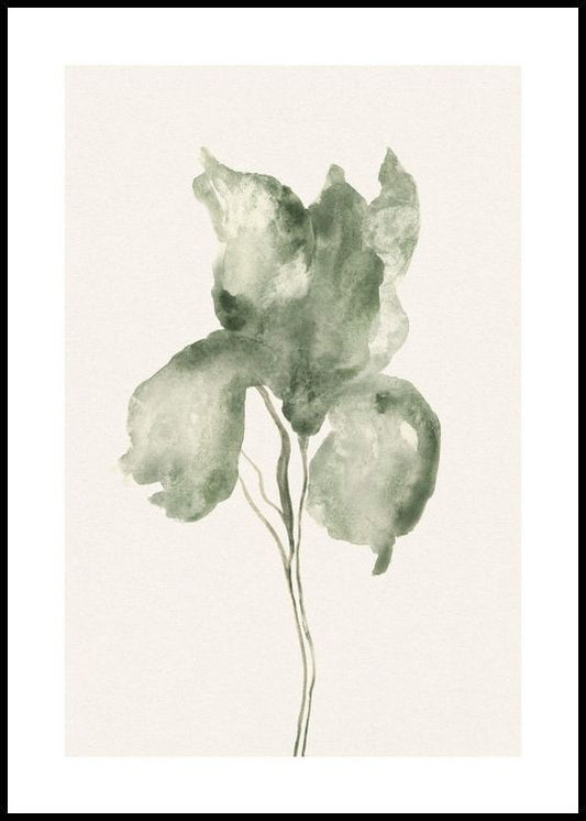 Watercolor watercolor blossom poster for nursery and home wall decor.