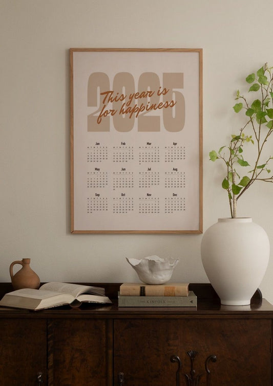 Bold Calendar 2025 Poster