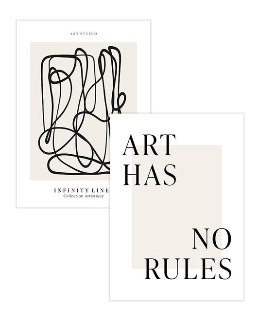 Watercolor art poster pack for nursery and home wall decor.