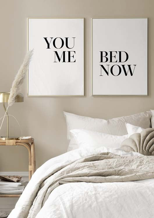 Watercolor bedroom poster pack for nursery and home wall decor.